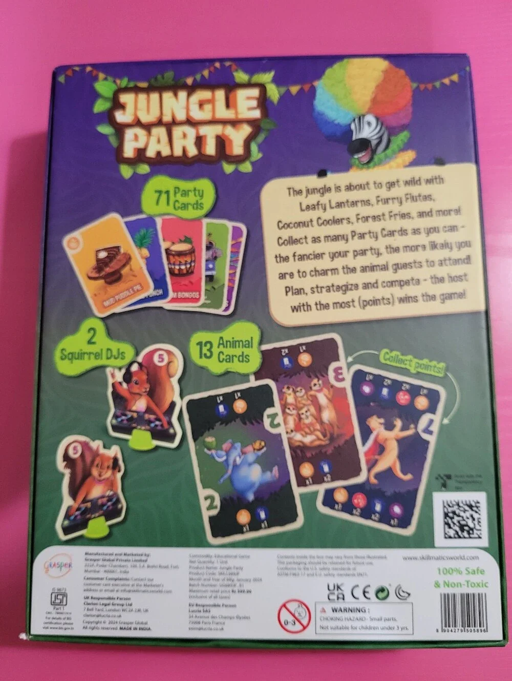 Skillmatics Jungle Party Game Age 7-99 2-4 Players (0993)